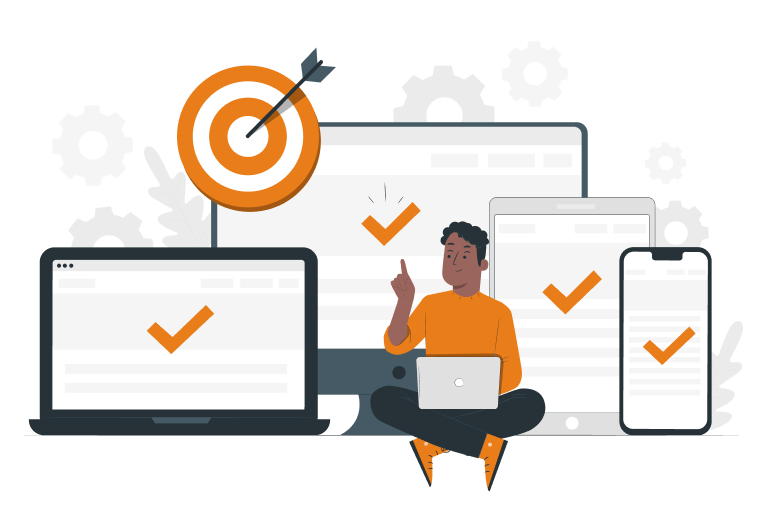 Multi-device targeting illustration